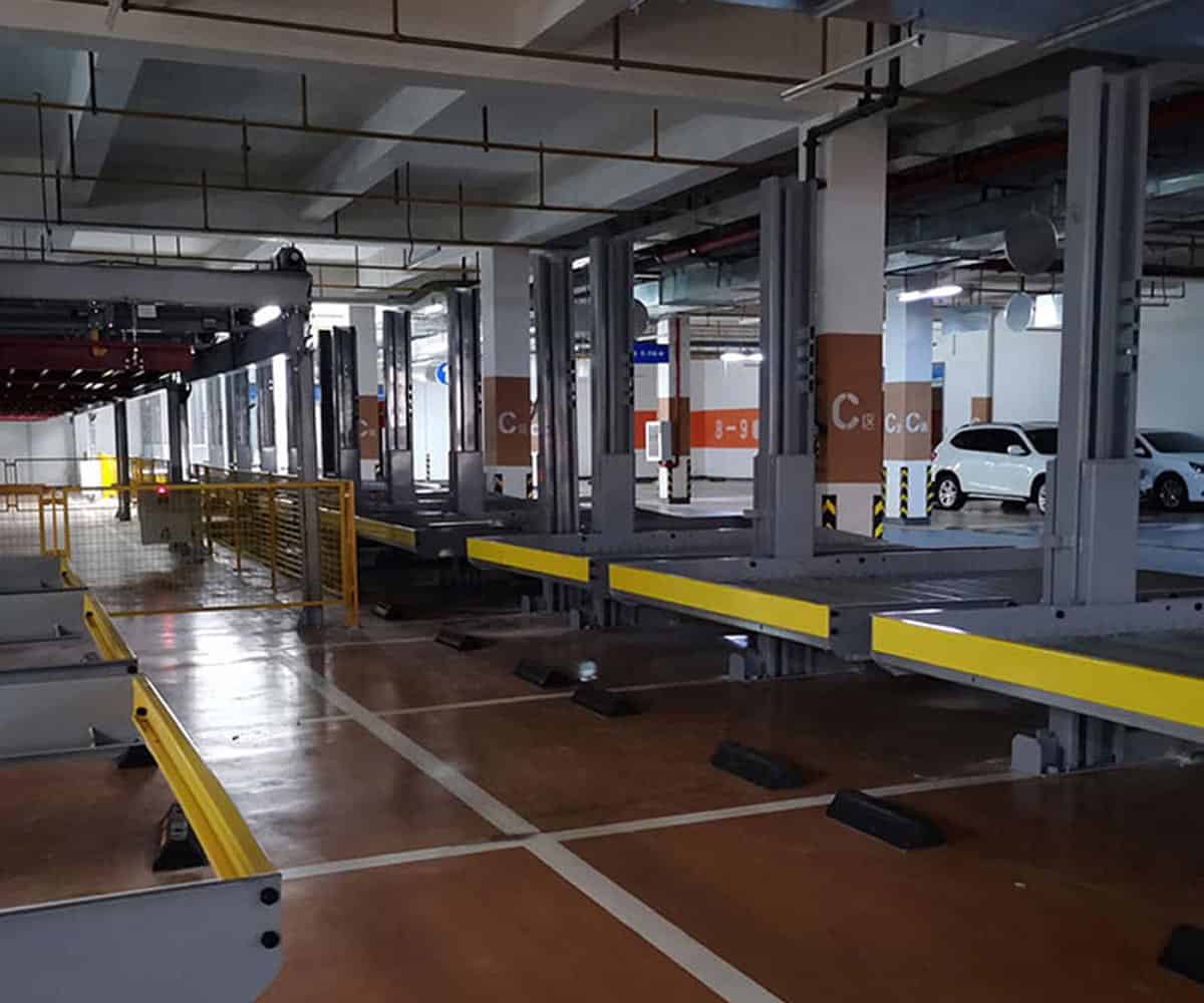 四柱簡易升降類機(jī)械車庫安裝
