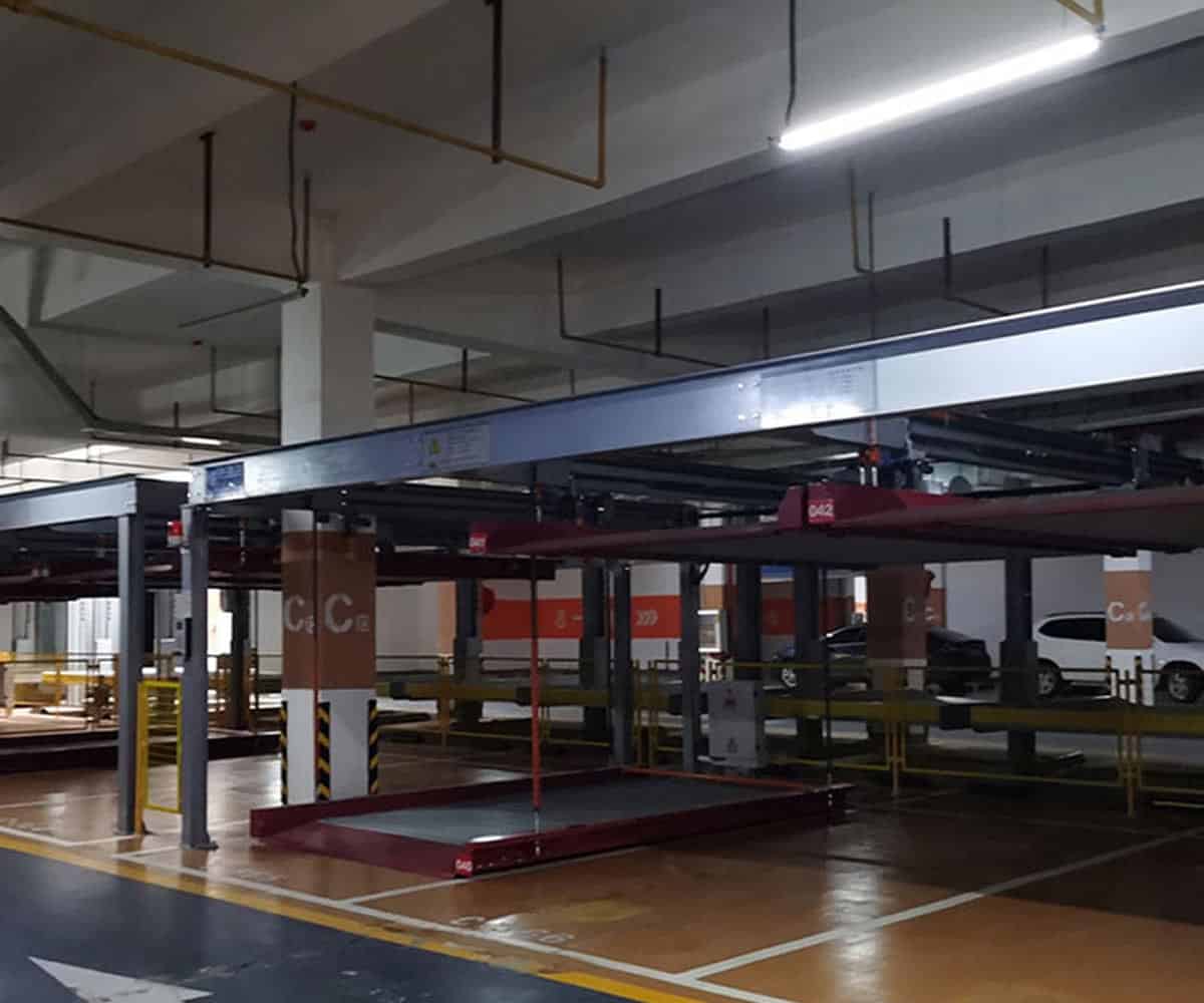 雙層升降橫移立體車庫停車設(shè)備過驗(yàn)收
