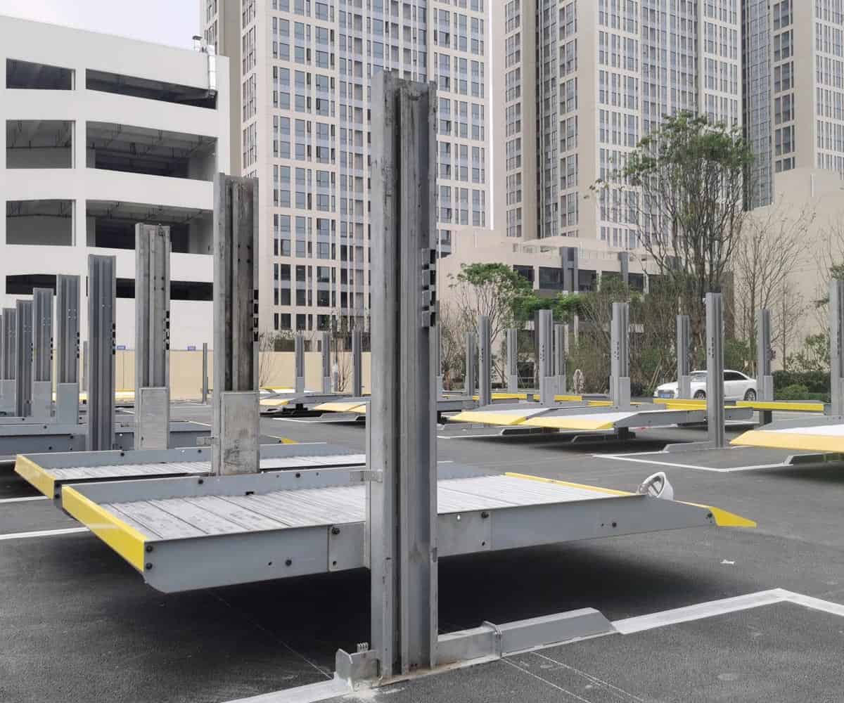 雙層升降橫移機(jī)械式立體停車設(shè)備出租.jpg